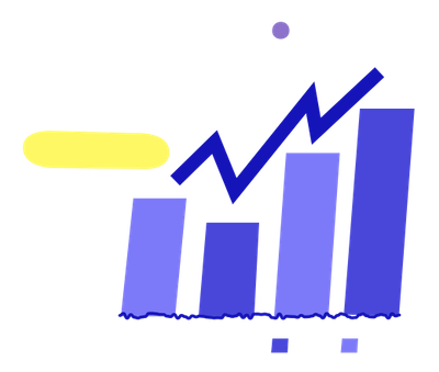 illustration of ascending graphic